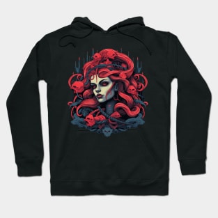 Mythological Medusa Head Hoodie